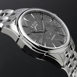 【KNIS KYOTO】メテオライト 日本製 自動巻き 腕時計 シルバー｜京都発 腕時計 ブランド おしゃれ 人気