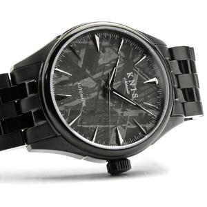 【KNIS KYOTO】メテオライト 日本製 自動巻き 腕時計 ブラック｜京都発 腕時計 ブランド おしゃれ 人気