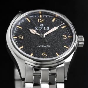 【KNIS KYOTO】レトロモダン 日本製 自動巻き 腕時計 ブラック｜京都発 腕時計 ブランド おしゃれ 人気