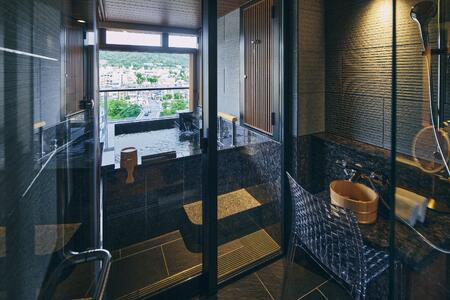 【四条河原町温泉 空庭テラス京都 別邸】ホテル宿泊ペアチケット(平休日1泊朝食付・鴨川ツイン・露天風呂付)｜天空温泉 ルーフトップ 人気ホテル