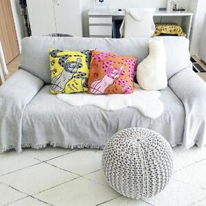 【三陽商事】地域猫活動 綿24幅ふろしき(リアン/イエロー)