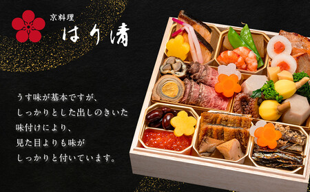 【京料理 はり清】吉祥来福おせち一段重 約1~2人前|京都 老舗料亭 本格おせち 人気