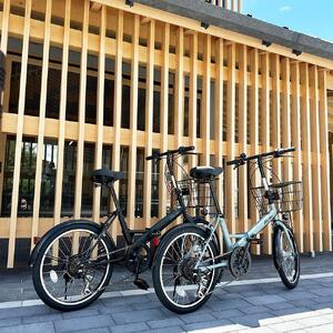 【中川商会 自転車Dプラス】＜スチールグレー（N03E）＞折りたたみ自転車 20インチ FBFD206 FINEBIKE ロキシー 通勤通学街乗り自転車  シマノ製外装６段変速 丸石サイクル