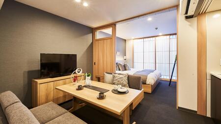 【MIMARU京都 新町三条】平休日1泊食事なし 2～4名宿泊券《1ベッドルームファミリーアパートメント》［旅行 ホテル 旅館 人気ホテル おすすめ 割引 チケット クーポン トラベル 宿 観光 グルメ ふるさと納税 ］