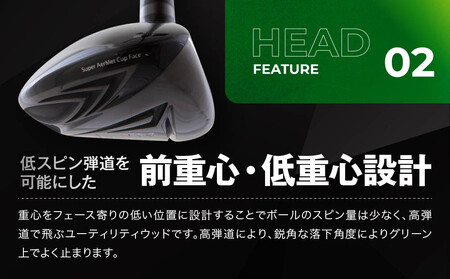 【ルーツゴルフ】Roots Raptor ユーティリティ 4番ロフト21° ヘッドカバー付 ゴルフクラブ＜シャフト硬さ：SR＞｜人気ブランド 飛距離にこだわり