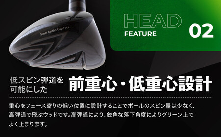 【ルーツゴルフ】Roots Raptor フェアウェイウッド 5番ロフト18° ヘッドカバー付 ゴルフクラブ＜シャフト硬さ：SR＞｜人気ブランド 飛距離にこだわり