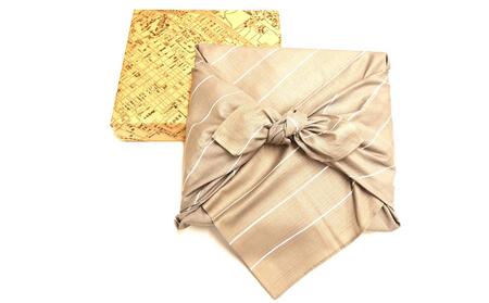 【伊勢源六たちばなや】きれいどころ 詰合せ 「京風呂敷・コトノワ ワームグレー」