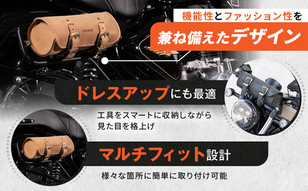 【デグナー】レザーツールバッグ[TB-4IN]【ブラック】｜京都 バイクギア 人気ブランド バイク