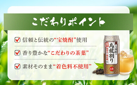 【タカラ】宝焼酎の烏龍割り(480ml×24本) |京都 酎ハイ サワー 人気セット 酎ハイ