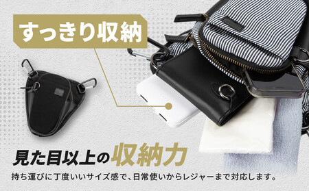 【デグナー】チョークバッグ[W-116A]【ブラック】｜京都 バイクギア 人気ブランド レザーアイテム ﾊﾞｲｸ