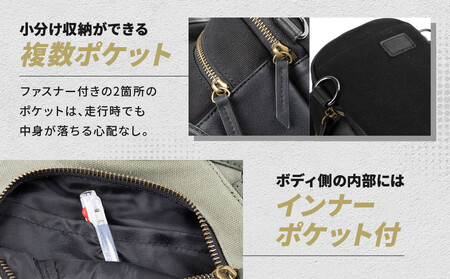 【デグナー】チョークバッグ[W-116A]【ブラック】｜京都 バイクギア 人気ブランド レザーアイテム ﾊﾞｲｸ