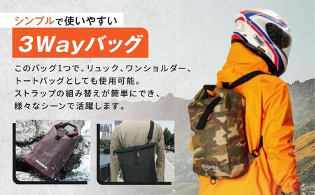 【デグナー】スリーウェイレインバッグ[NB-45]	【ブラック】｜京都 バイクギア 人気ブランド レザーアイテム ﾊﾞｲｸ