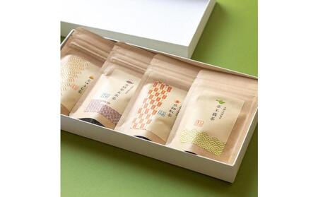 【京都ぎょくろのごえん茶】四種の京茶 飲み比べ白貼箱セット
