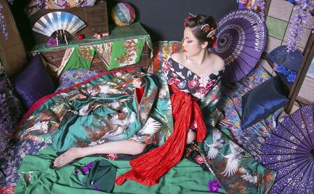 花魁体験studioあられ】女性に大人気 京都で花魁体験チケット（1名様