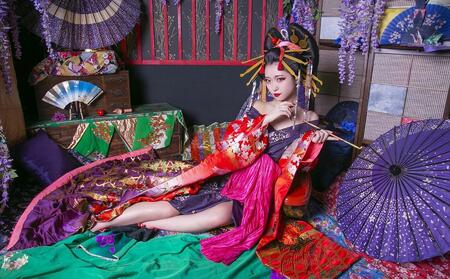 花魁体験studioあられ】女性に大人気 京都で花魁体験チケット（1名様