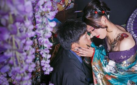 【花魁体験studioあられ】カップルやご夫婦の記念日に！ 京都でできる花魁カップルプラン