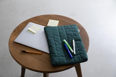 【kiten.kyoto】HANTEN. Sleeve 深緑（FUKAMIDORI）