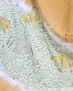 【池内友禅】手描友禅染 色留袖（磐座(いわくら)の庭）