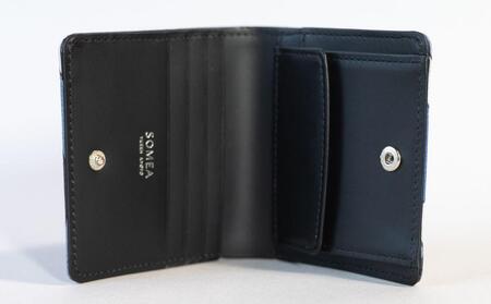 【池内友禅】SOMEA brume バイフォールドウォレット(タンゴブルー)｜京都 友禅染 ブランド 財布 人気