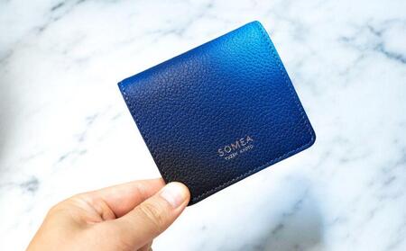 【池内友禅】SOMEA brume バイフォールドウォレット(タンゴブルー)｜京都 友禅染 ブランド 財布 人気