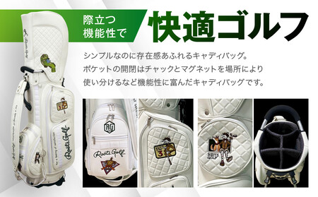 【ルーツゴルフ】キャディバッグ Ver.4 ホワイト(数量限定) |ゴルフ 人気ブランド