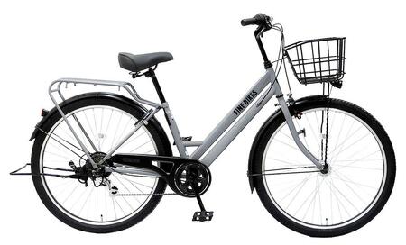 完成品でお届け！シティサイクル 27.5インチ 通勤 通学 オートライト シマノ製外装６段変速《4月下旬頃発送》［京都 自転車 シティサイクル 人気 おすすめ スポーツ アウトドア ツーリング ブランド メーカー ふるさと納税］FAT-FBFT2756【クールグレー(N14E)】