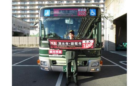 【京都市交通局】京都市バス方向幕タオルと市バス・地下鉄ピンバッジのセット