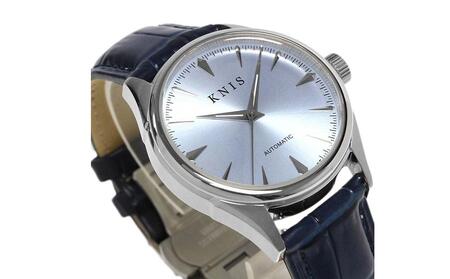 【KNIS KYOTO】サンレイダイアル 日本製/自動巻き/腕時計/革ベルト/レザーアイスブルー｜京都発 腕時計 ブランド おしゃれ 人気