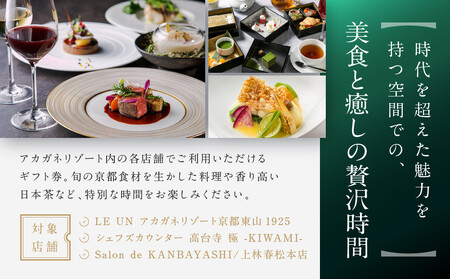 【AKAGANE RESORT KYOTO HIGASHIYAMA 1925】ギフト券 30,000円 | 京都 東山 ギフト券