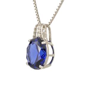 【高島屋選定品】＜京セラ＞クレサンベール＜ブルーサファイア／ダイヤモンド＞PT900 PT850 PTペンダント 9月誕生石 ［ 京都 宝石 ジュエリー 人気 おすすめ 高級  特別 おしゃれ ファッション ブランド ダイヤ サファイア ］