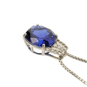 【高島屋選定品】＜京セラ＞クレサンベール＜ブルーサファイア／ダイヤモンド＞PT900 PT850 PTペンダント 9月誕生石 ［ 京都 宝石 ジュエリー 人気 おすすめ 高級  特別 おしゃれ ファッション ブランド ダイヤ サファイア ］