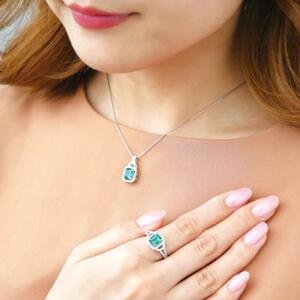 【高島屋選定品】＜京セラ＞クレサンベール＜エメラルド／ダイヤモンド／プラチナ＞PT900 リング エメラルドカット 5月誕生石 