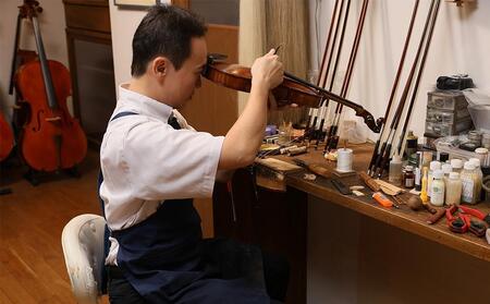 【高島屋選定品】〈Liuteria-TAKADA〉アトリエ製マエストロ監修の入門用バイオリンセット