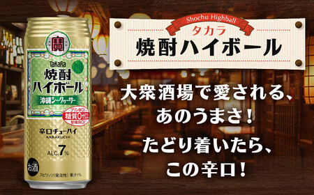 【タカラ】焼酎ハイボール<沖縄シークヮーサー>(500ml×24本) |京都 酎ハイ サワー 人気セット