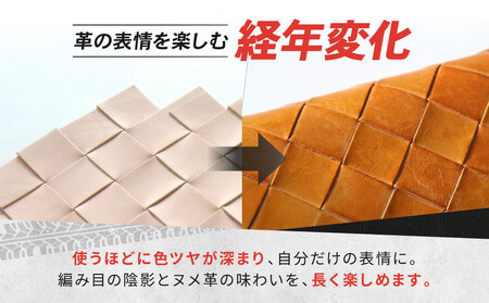 【デグナー】バスケットジップウォレット [SFW-9] タン｜京都 バイクギア 人気ブランド レザーアイテム ﾊﾞｲｸ