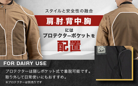 【ふるさと納税限定】AAコットンジャケット[25SJ-7F]＜Mサイズ＞｜京都 バイクギア 人気ブランド レザーアイテム ﾊﾞｲｸ