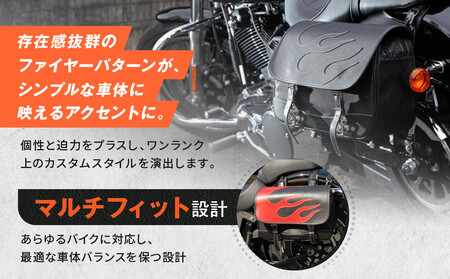 【デグナー】ナイロンサドルバッグ [NB-4FB] レッド｜京都 バイクギア 人気ブランド レザーアイテム ﾊﾞｲｸ