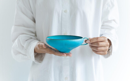 【瑞光窯-ZUIKOU-】スープカップ ペアセット(ターコイズブルー/青)|京都 清水焼 食器 おしゃれ 人気