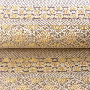 【龍村美術織物】光波帯(鱗巴桜段文)