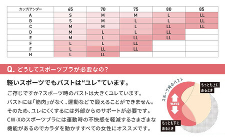 【ワコール】CW-X ゆれケアスポーツブラ ブラック メッシュ＜Lサイズ＞ブラック｜スポーツブラ 高機能 人気
