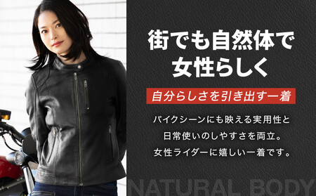 【デグナー】レディースレザージャケット[FR20SJ-9] ブラック Sサイズ｜京都 バイクギア 人気ブランド バイク
