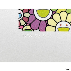 【ふるさと納税限定セット】版画「お花の短冊 レインボー」シリアルNo.入り限定カード付き