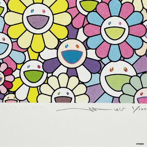 【ふるさと納税限定セット】版画「お花の短冊 川床で楽しむ夏の涼」シリアルNo.入り限定カード付き