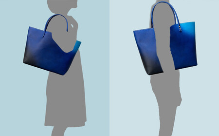 【池内友禅】SOMEA brume レザートートL(タンゴブルー)