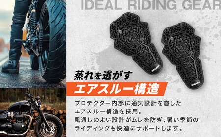 【デグナー】CEレベル2 バンブーエアスルーマルチプロテクターM[PS-23]肘用｜京都 バイクギア 人気ブランド ﾊﾞｲｸ