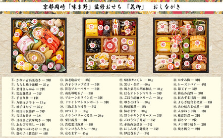 【京都岡埼・味ま野】監修おせち 花柳 約3～4人前｜老舗料亭 本格おせち 人気