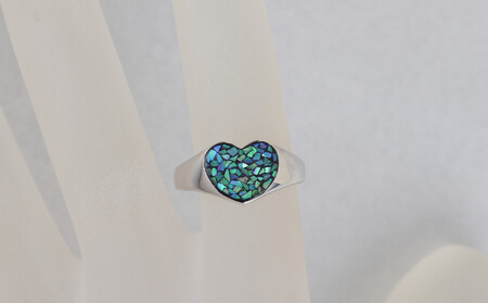 【嵯峩螺鈿野村】ハートリング|京都 老舗 伝統工芸 漆器 ジュエリー