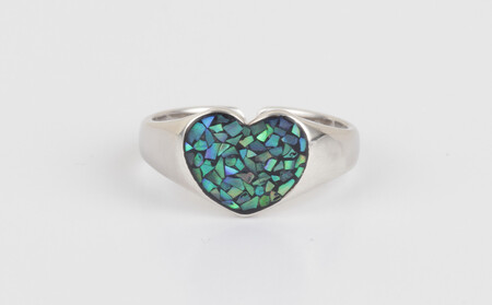 【嵯峩螺鈿野村】ハートリング|京都 老舗 伝統工芸 漆器 ジュエリー