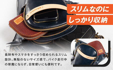 【デグナー】レザーホルスターバッグ レッド｜京都 バイクギア 人気ブランド バイク [W-39A]