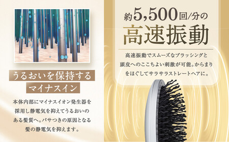 【ファイテン】YUKO デイリーケア LEDヘアブラシ|京都 phiten 人気ブランド 家電 美容家電